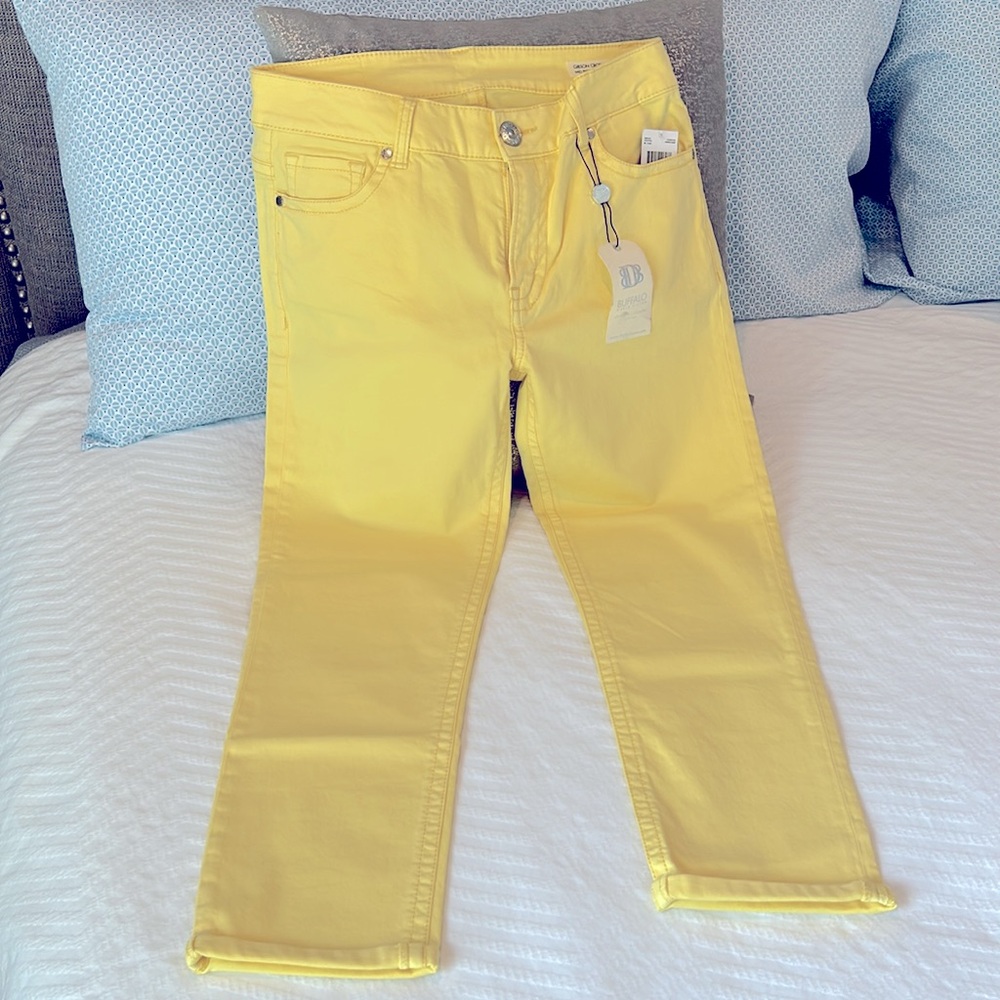 Buffalo Gibson Mid-Rise Cropped Skinny Jeans